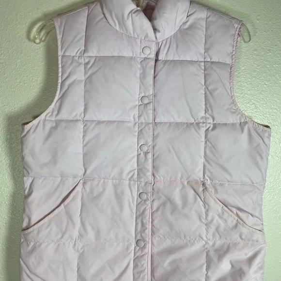 Land’s End Light Pink Quilted Women’s down Puffer Vest.Lightweight, Pre-Owned. - Picture 2 of 7